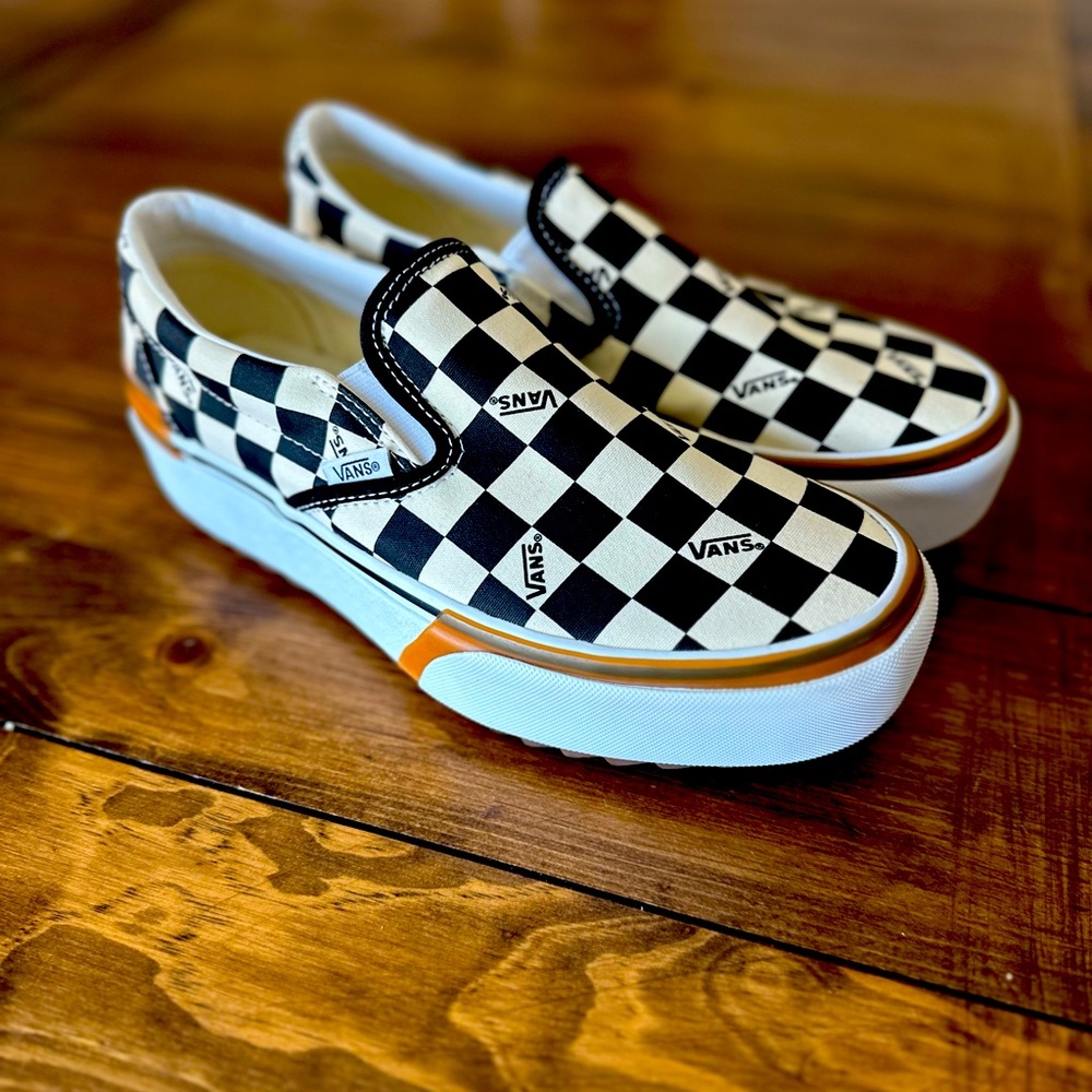 Vans Stacked Checkered Platform RARE